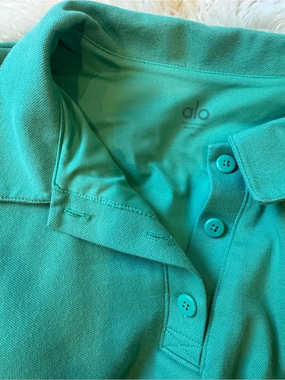 Alo Cropped Polo Top